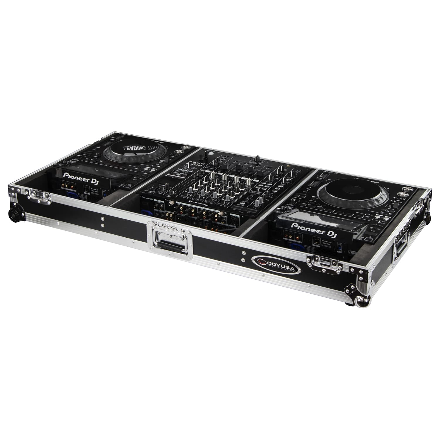 Odyssey FZDJMA9CDJW - Coffin with Wheels for DJM-A9 and CDJ-3000 or Similar Size Gear