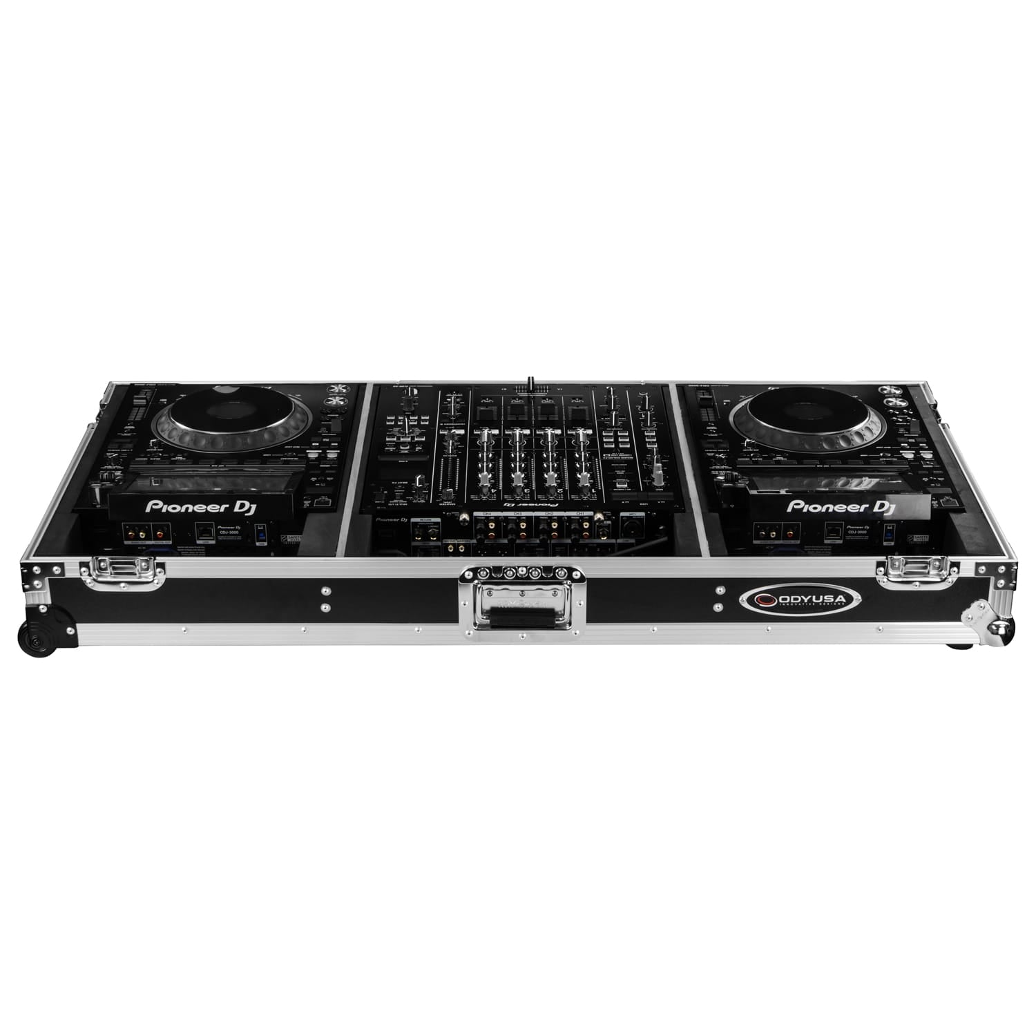 Odyssey FZDJMA9CDJW - Coffin with Wheels for DJM-A9 and CDJ-3000 or Similar Size Gear
