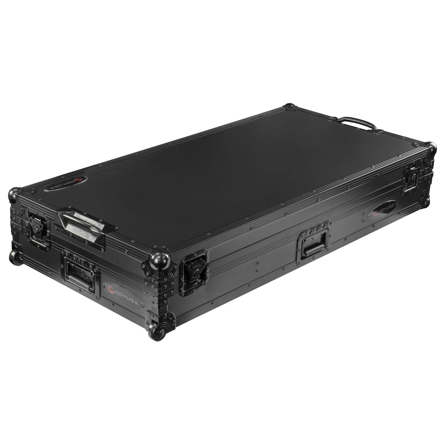 Odyssey FZDJMA9CDJWBL - Black Label DJ Coffin Flight Case with Wheels for DJM-A9 and CDJ-3000 or Similar Size Gear