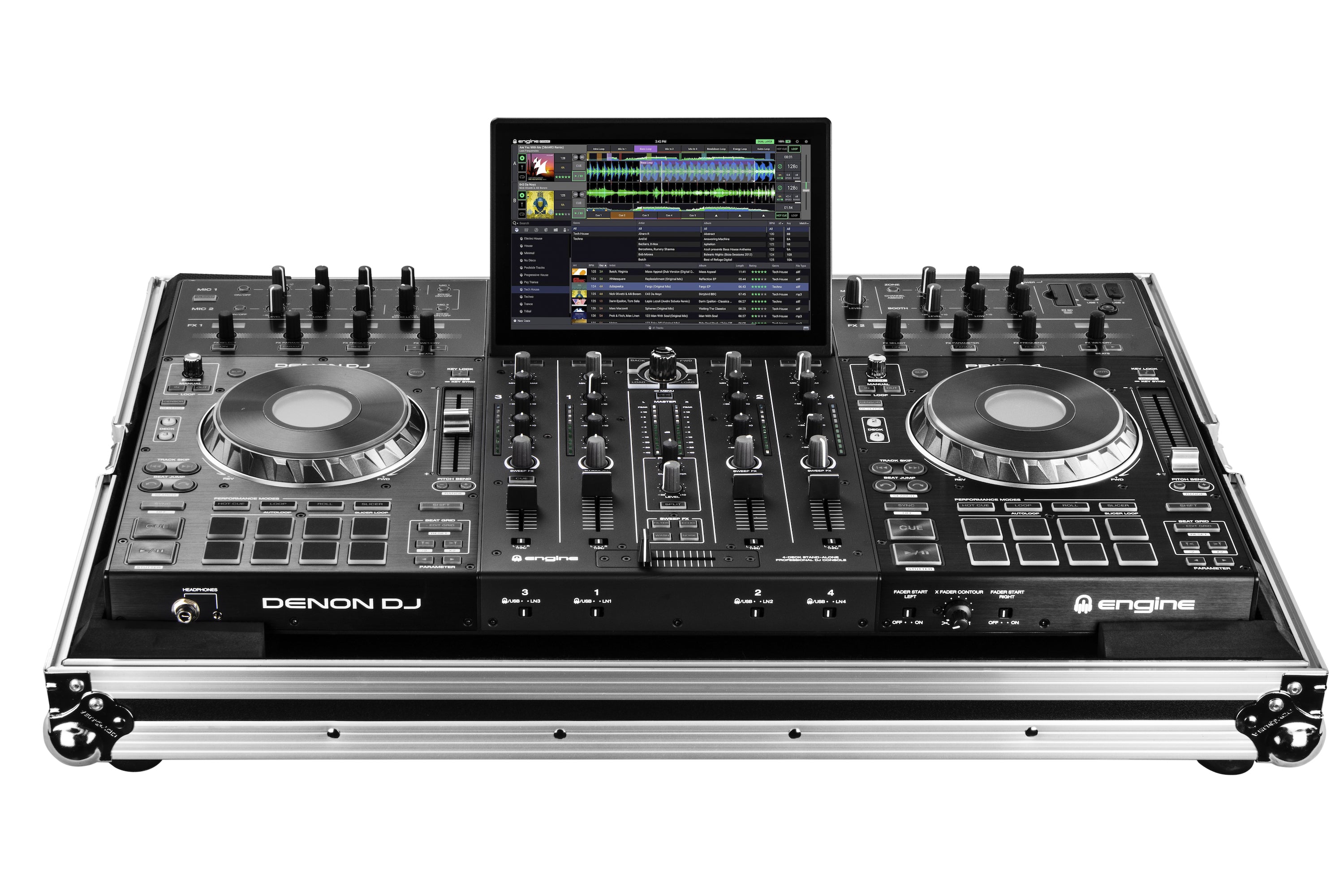 Odyssey FZDNPRIME4 - Denon Prime 4 Low Profile Flight Case