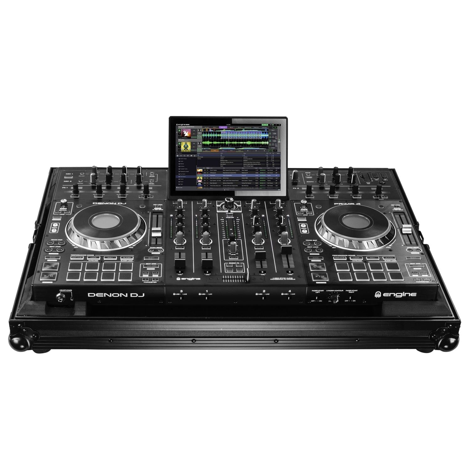 Denon DJ Prime 4+ + Odyssey FZDNPRIME4BL Case Bundle