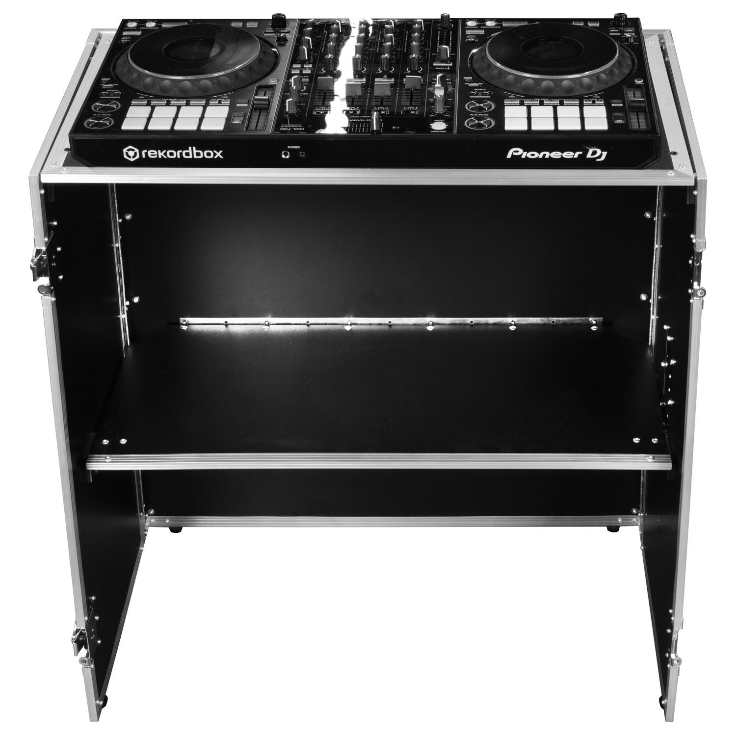 Odyssey FZF33362T - 33″ Wide x 36″ Tall Two-Tier DJ Fold-out Stand