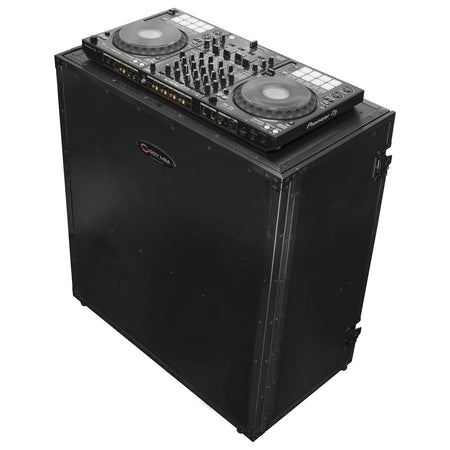 Odyssey FZF33362TBL All-Black Two-Tier 33x36-Inch DJ Fold-Out