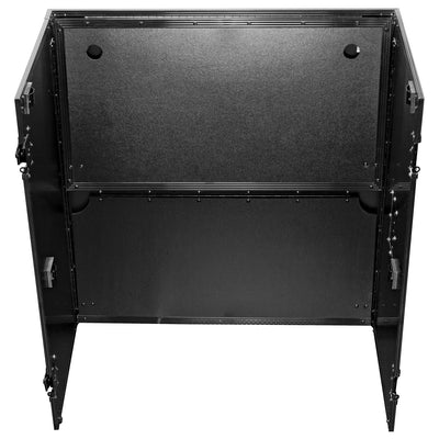 Odyssey FZF33362TBL - 33″ Wide x 36″ Tall Black Two-Tier DJ Fold-out Stand