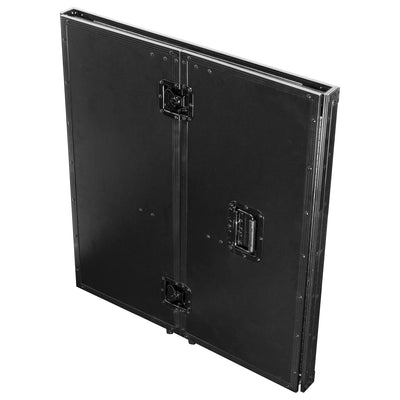 Odyssey FZF33362TBL - 33″ Wide x 36″ Tall Black Two-Tier DJ Fold-out Stand
