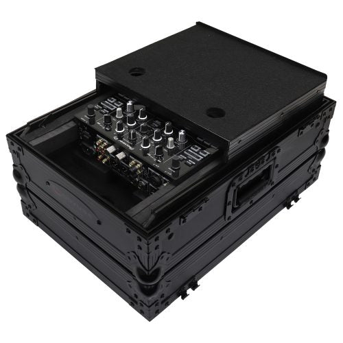 Odyssey FZGS10MX1XDBL - Black 10" Format DJ Mixer Case with Extra Deep Rear Compartment