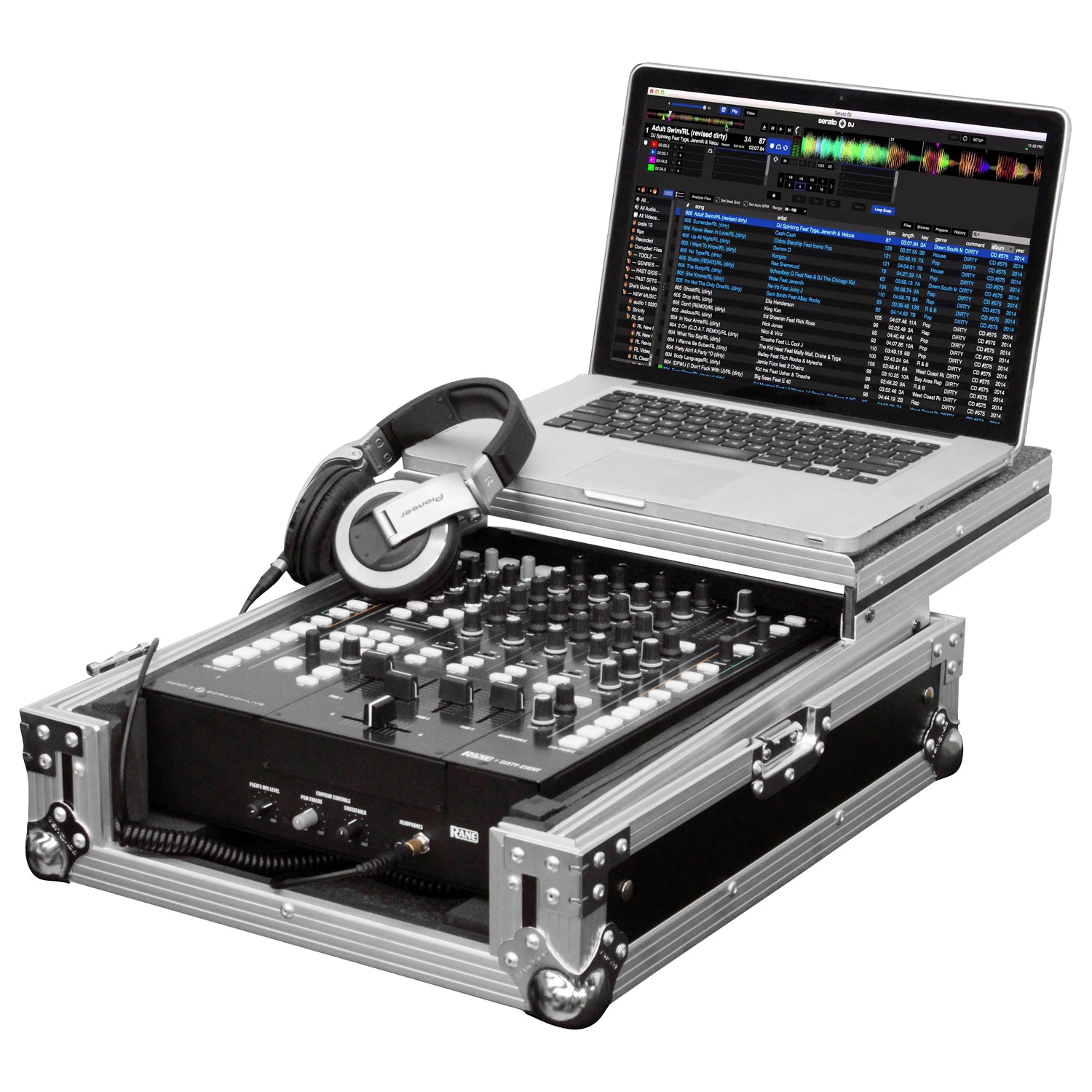Odyssey FZGS12RANE64 - Rane Sixty-Four 12" Mixer Flight Case with Glide Platform