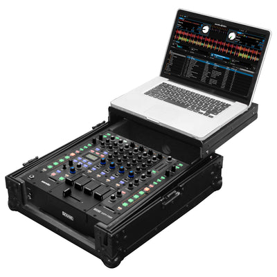 Odyssey FZGS12RANE64BL - Black Rane Sixty-Four 12" Mixer Flight Case with Glide Platform