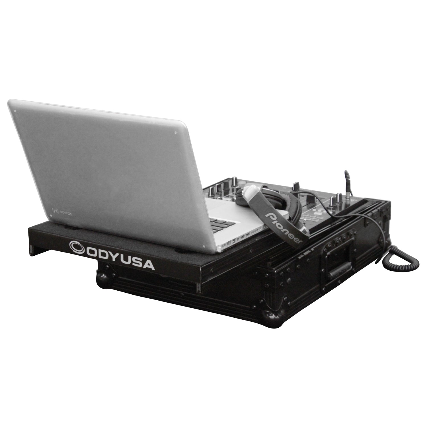 Odyssey FZGS12RANE64BL - Black Rane Sixty-Four 12" Mixer Flight Case with Glide Platform