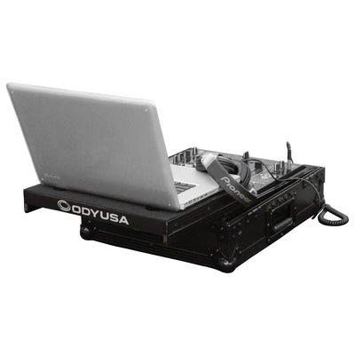 Odyssey FZGS12RANE64BL - Black Rane Sixty-Four 12" Mixer Flight Case with Glide Platform
