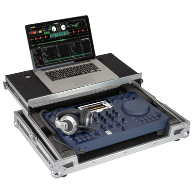 Odyssey FZGSATOMNISDUO - AlphaTheta OMNIS-DUO Flight Case with Glide Style Laptop Platform