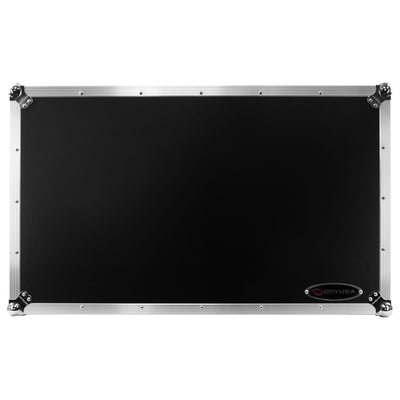 Odyssey FZGSATXDJAZW - AlphaTheta XDJ-AZ Dual 1U Rack Space Flight Case with Glide Style Laptop Platform and Wheels