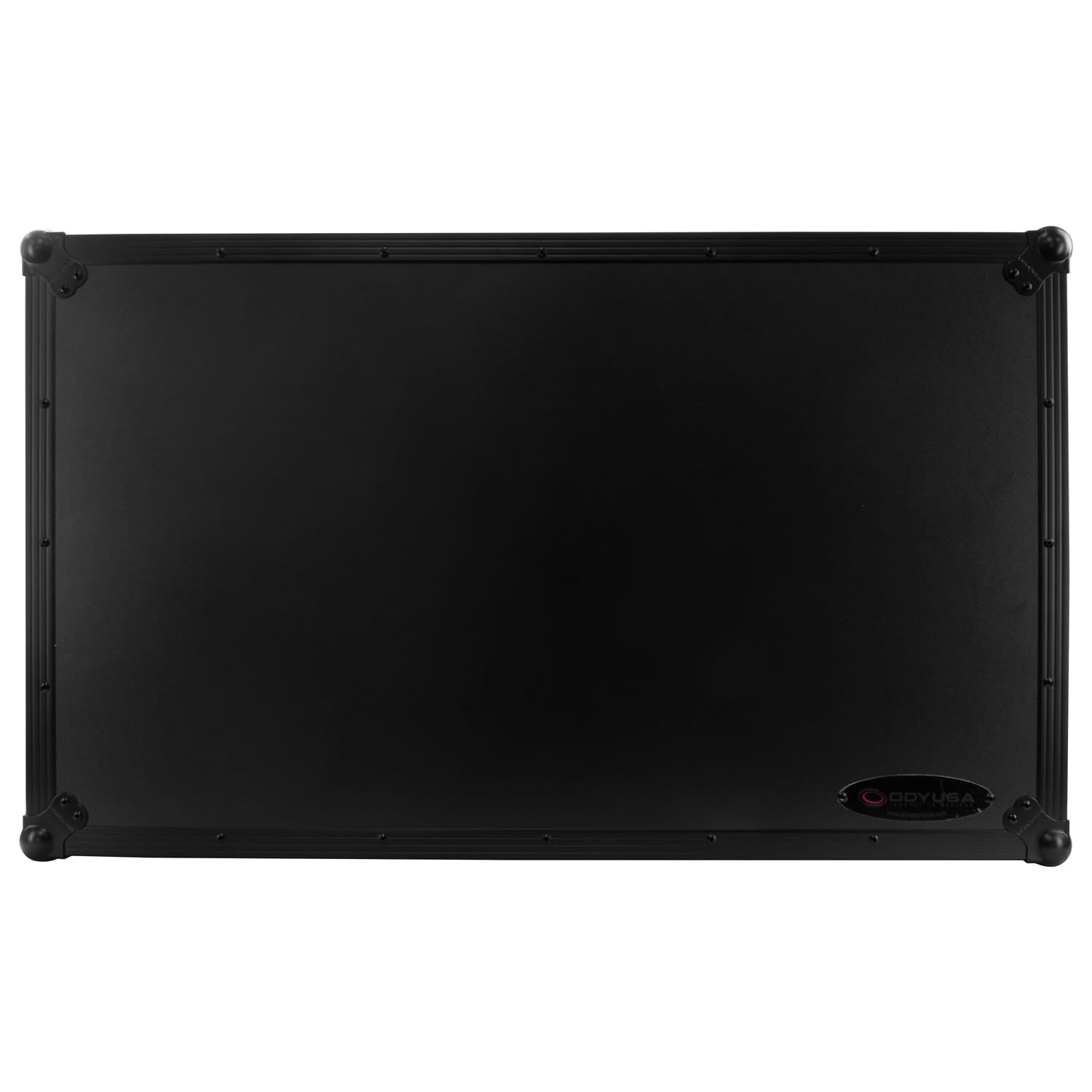 Odyssey FZGSATXDJAZWBL - AlphaTheta XDJ-AZ Dual 1U Rack Space Black Label Flight Case with Glide Style Laptop Platform and Wheels