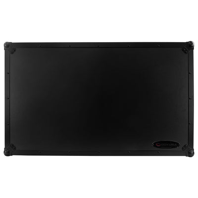 Odyssey FZGSATXDJAZWBL - AlphaTheta XDJ-AZ Dual 1U Rack Space Black Label Flight Case with Glide Style Laptop Platform and Wheels