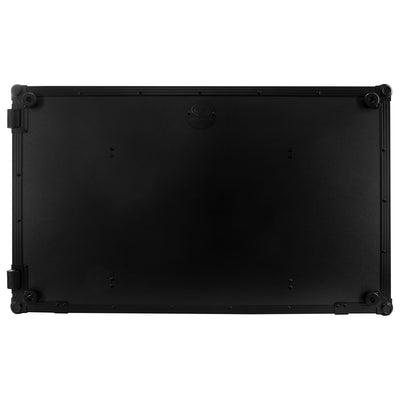 Odyssey FZGSATXDJAZWBL - AlphaTheta XDJ-AZ Dual 1U Rack Space Black Label Flight Case with Glide Style Laptop Platform and Wheels