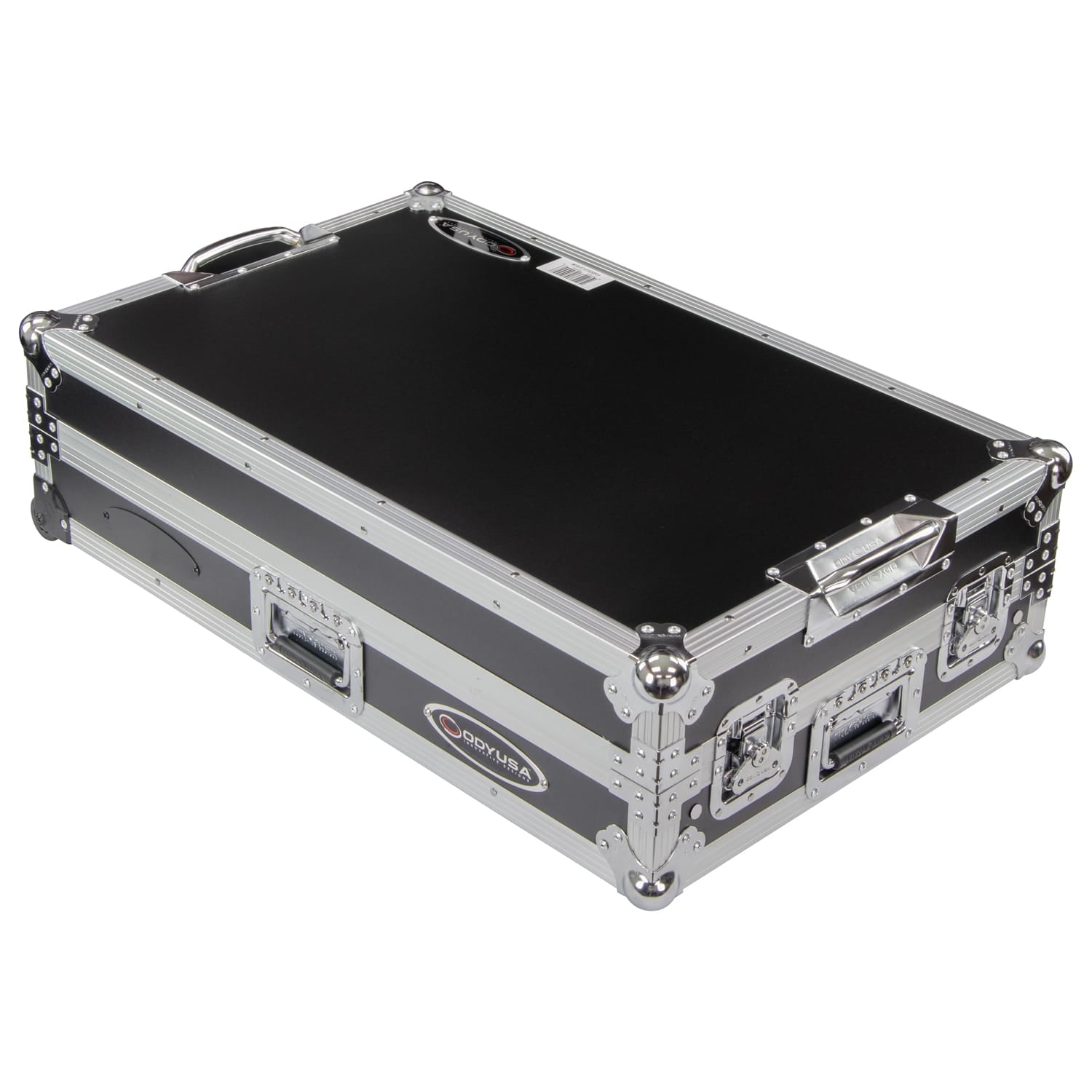 Odyssey FZGSDDJFLX10CW - Pioneer DJ DDJ-FLX10 1U Flight Case with Glide Style Laptop Platform and Corner Wheels (CONTROLLER NOT INCLUDED)
