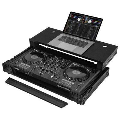 Odyssey FZGSDDJFLX6BL - Pioneer DDJ-FLX6 ATA Flight Case in Black with Glide Laptop Platform.