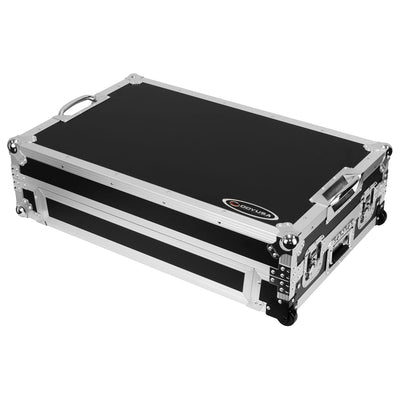 Odyssey FZGSDDJREV5CW - Odyssey DDJ-REV5 1U Flight Case with Glide Style Laptop Platform and Corner Wheels