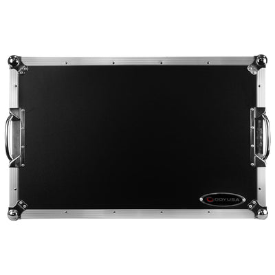 Odyssey FZGSDDJREV5CW - Odyssey DDJ-REV5 1U Flight Case with Glide Style Laptop Platform and Corner Wheels