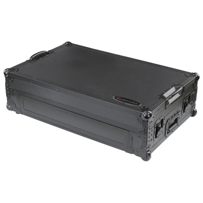 Odyssey FZGSDDJREV5CWBL - Black Label DDJ-REV5 1U Flight Case with Glide Style Laptop Platform and Corner Wheels