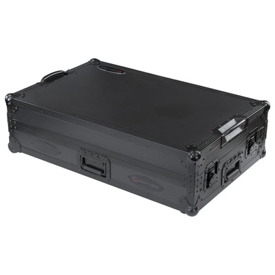 Odyssey FZGSDDJREV5CWBL - Black Label DDJ-REV5 1U Flight Case with Glide Style Laptop Platform and Corner Wheels