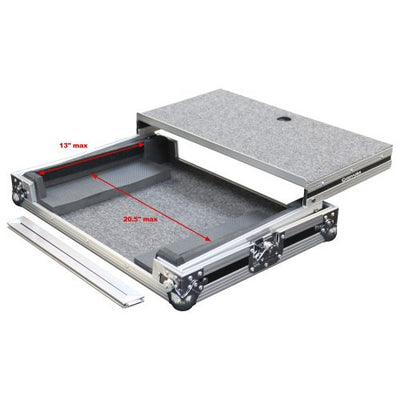 Odyssey FZGSDJC1 - Universal Small / Medium Size DJ Controller Flight Case with Glide Platform