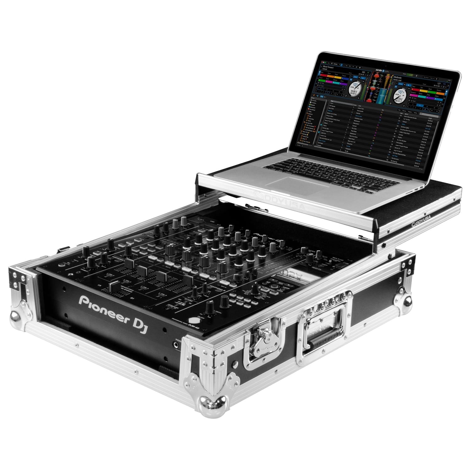 Odyssey FZGSDJMA9 - Pioneer DJ DJM-A9 Flight Case with Glide Style Laptop Platform