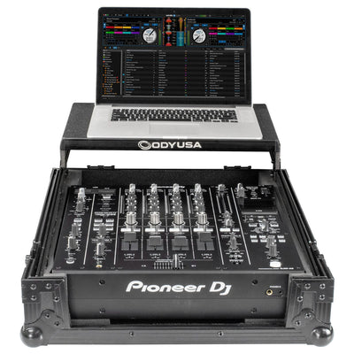 Odyssey FZGSDJMA9BL -  Pioneer DJ DJM-A9 Black Label Flight Case with Glide Style Laptop Platform