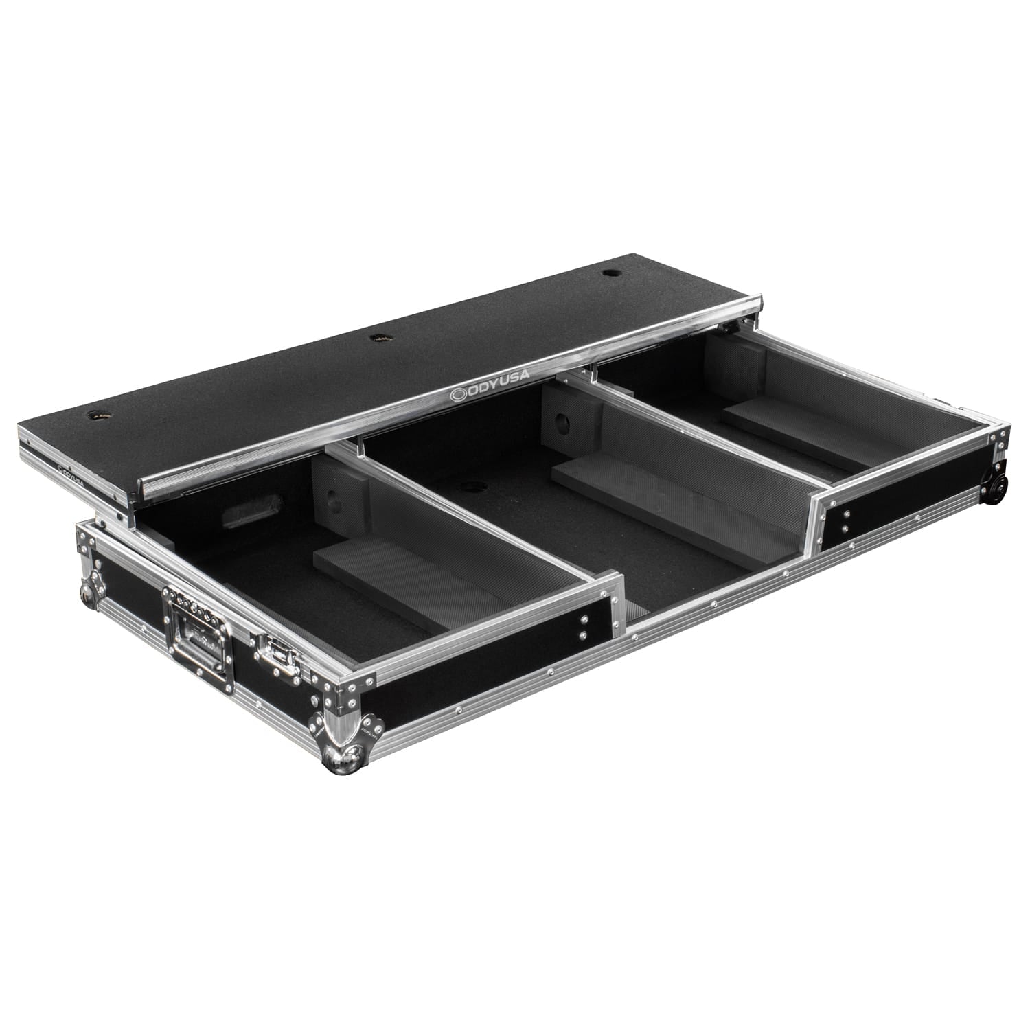 Odyssey FZGSDJMA9CDJW - Glide Style DJ Coffin Flight Case with Wheels for DJM-A9 and CDJ-3000 or Similar Size Gear