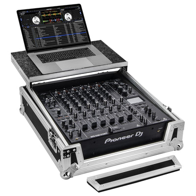 Odyssey FZGSDJMV10 - Pioneer DJM-V10 ATA Flight Case with Glide Laptop Platform