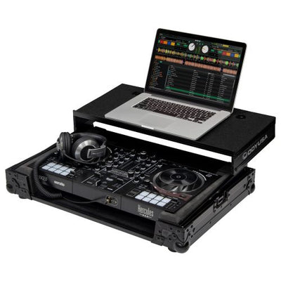 Odyssey FZGSINPULSE500BL - Hercules DJControl Inpulse 500 Black Label Flight Case with Glide Style Laptop Platform