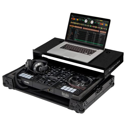 Odyssey FZGSINPULSE500BL - Hercules DJControl Inpulse 500 Black Label Flight Case with Glide Style Laptop Platform