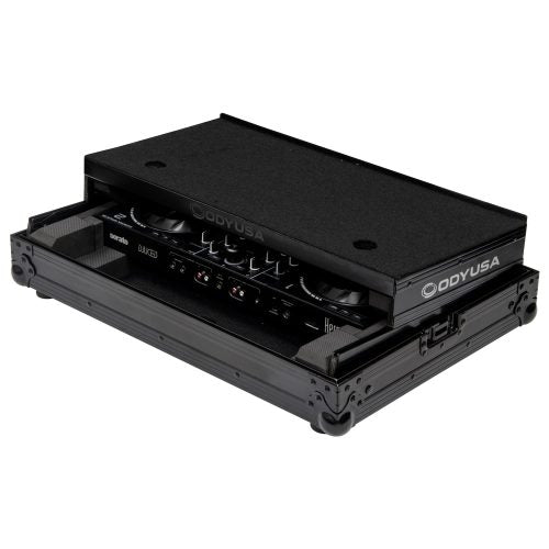 Odyssey FZGSINPULSE500BL - Hercules DJControl Inpulse 500 Black Label Flight Case with Glide Style Laptop Platform