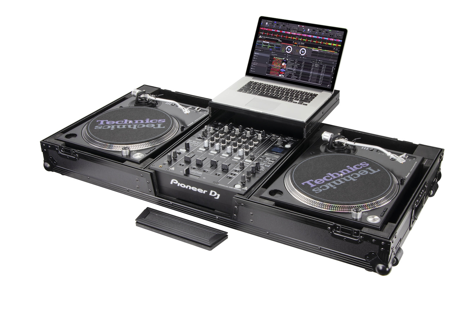 Odyssey FZGSLBM12WRBL - Universal Turntable DJ Coffin with Wheels
