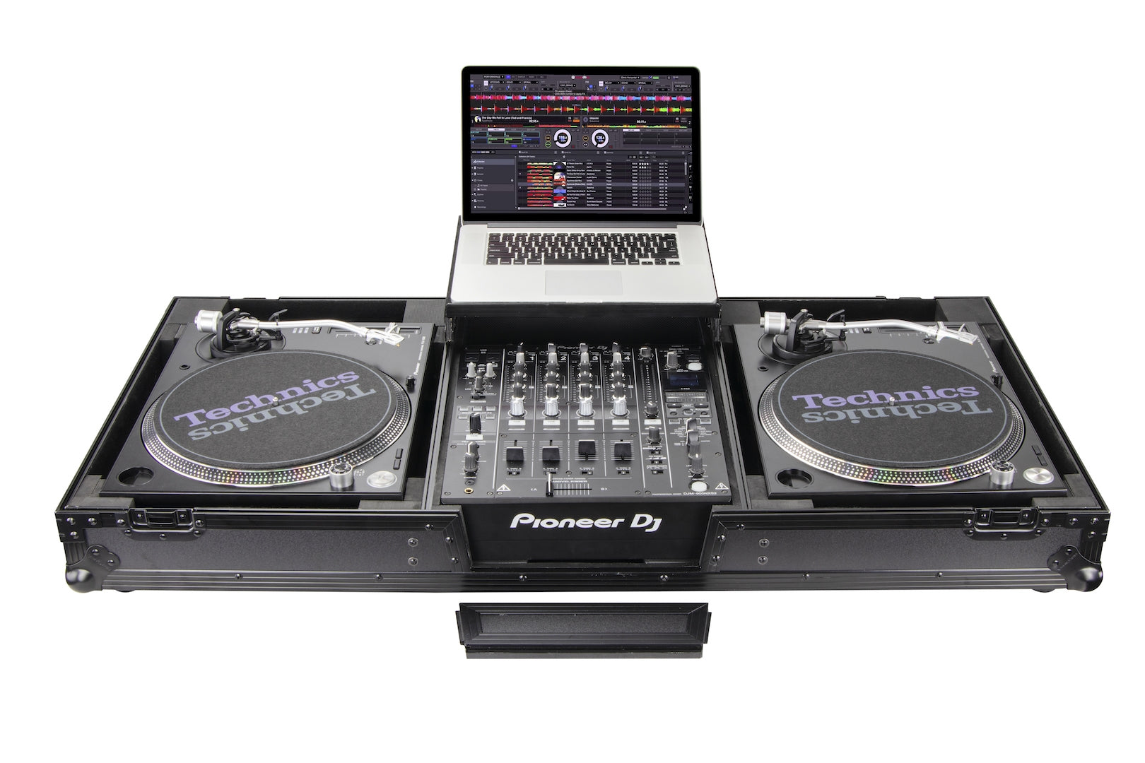 Odyssey FZGSLBM12WRBL - Universal Turntable DJ Coffin with Wheels