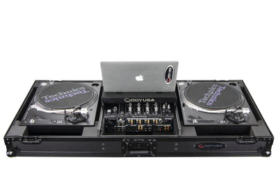 Odyssey FZGSLBM12WRBL - Universal Turntable DJ Coffin with Wheels