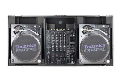 Odyssey FZGSLBM12WRBL - Universal Turntable DJ Coffin with Wheels