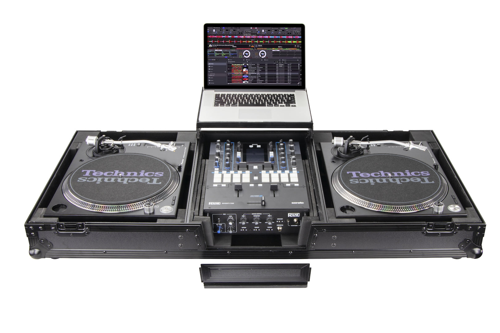 Odyssey FZGSLBM12WRBL - Universal Turntable DJ Coffin with Wheels