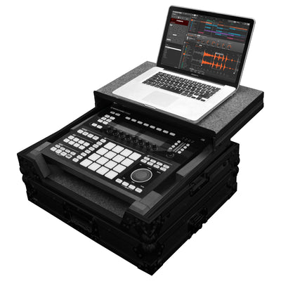 Odyssey FZGSMASCHINESBL - Black Native Instruments Maschine Studio Flight Case with Glide Platform