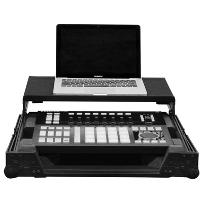 Odyssey FZGSMASCHINESBL - Black Native Instruments Maschine Studio Flight Case with Glide Platform