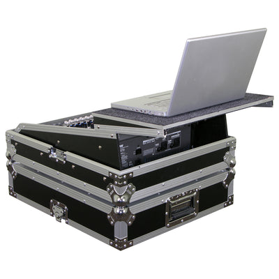 Odyssey FZGSMX1912 - Universal 12U Rack Mountable Mixer Flight Case with Glide Platform