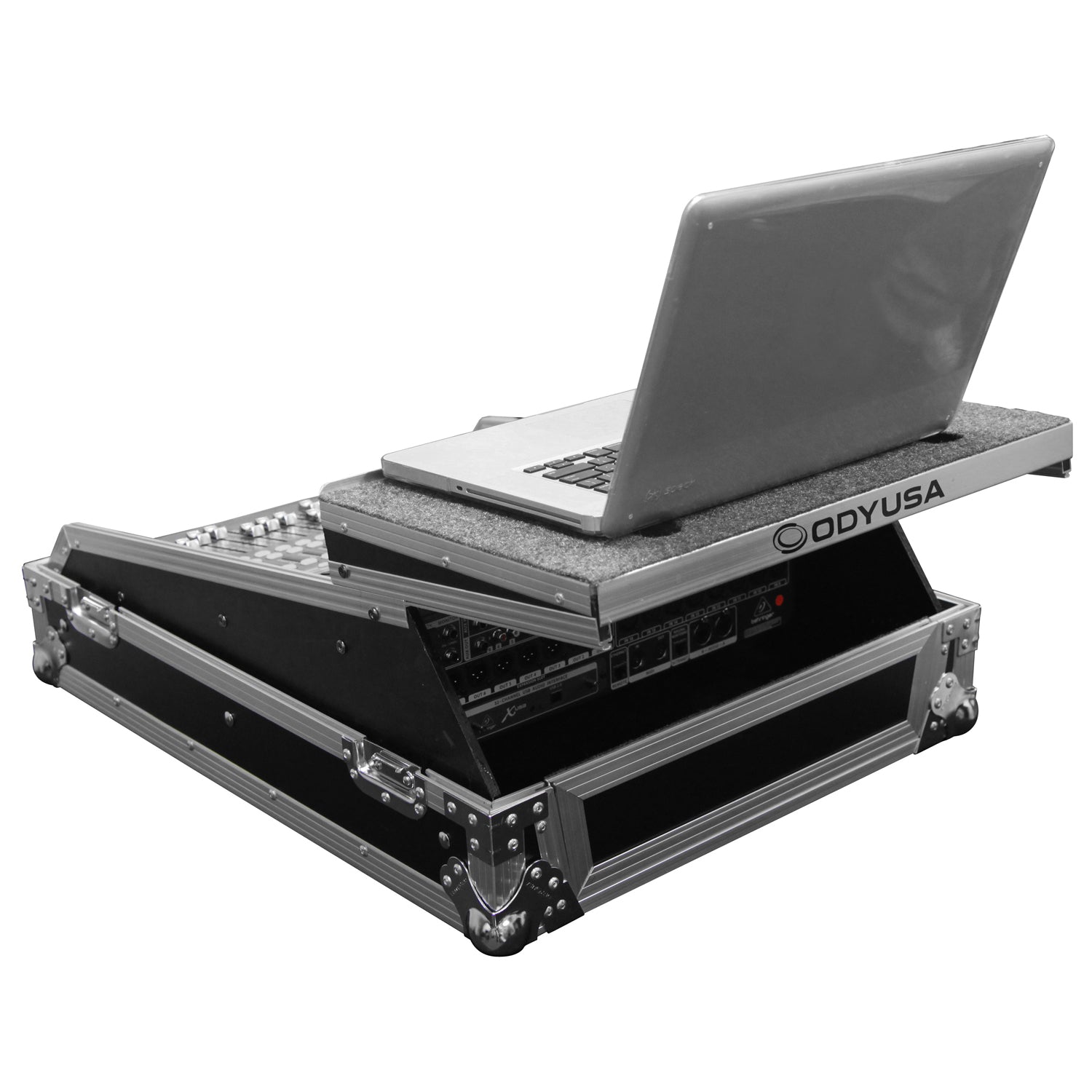Odyssey FZGSMX1913 - Universal 13U Rack Mountable Mixer Flight Case with Glide Platform.
