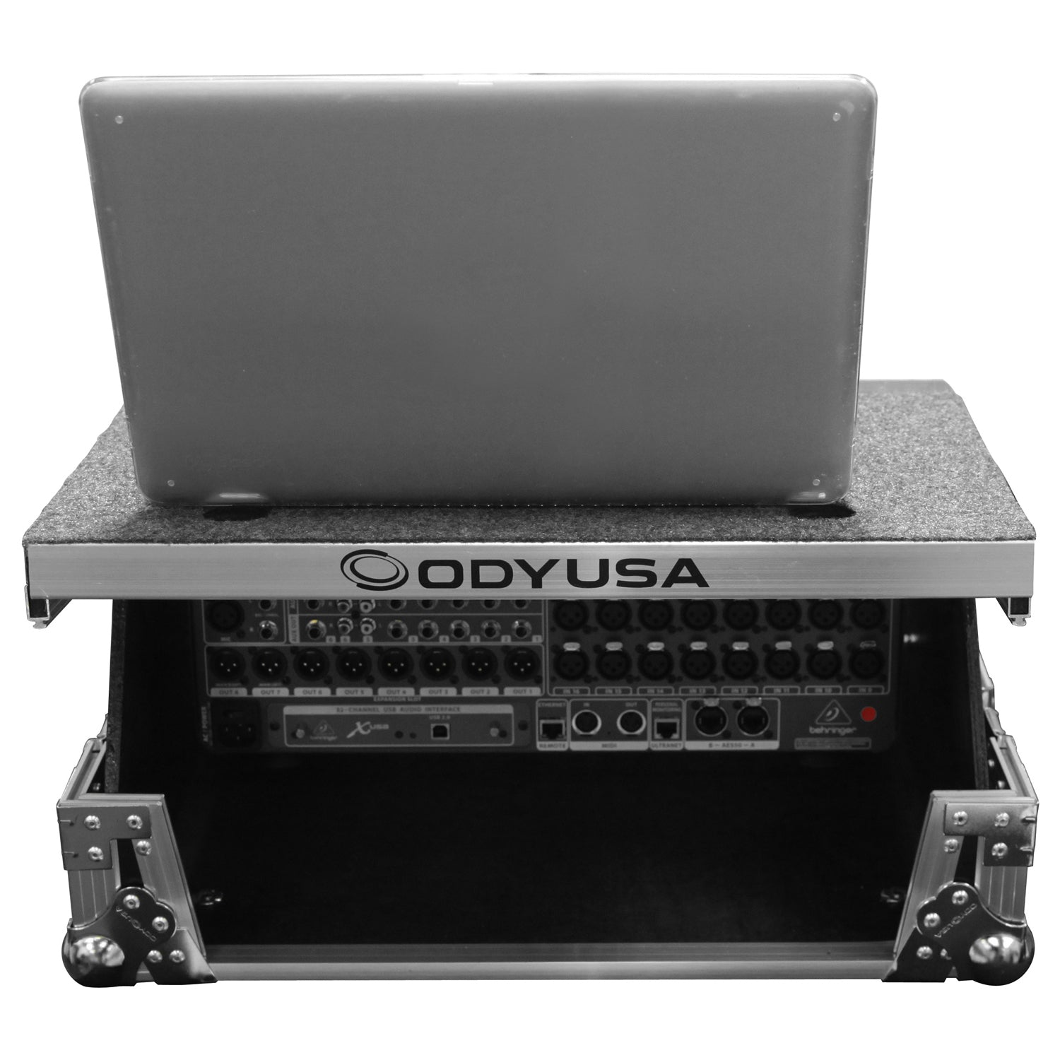 Odyssey FZGSMX1913 - Universal 13U Rack Mountable Mixer Flight Case with Glide Platform.