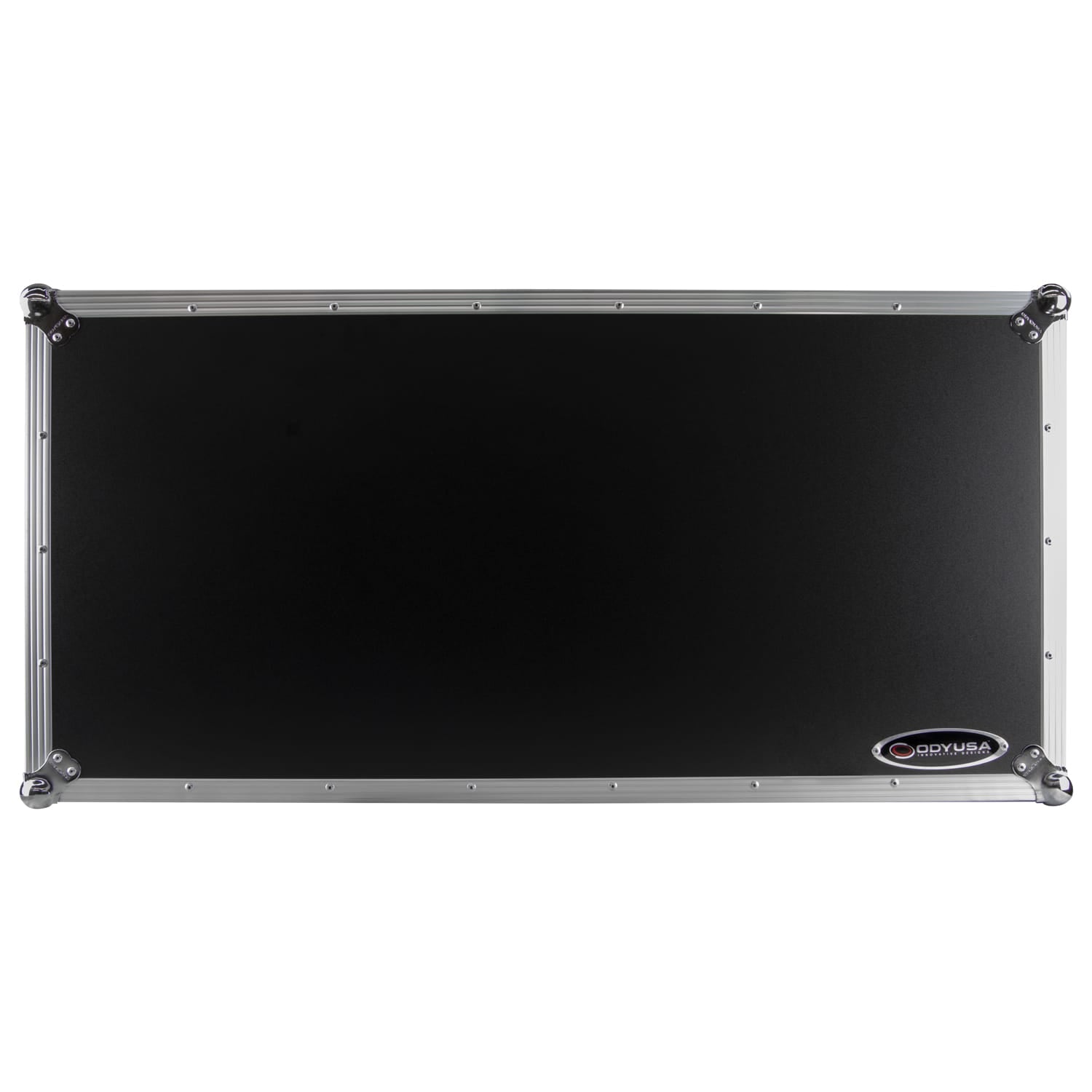 Odyssey FZGSP12CDJW2 - Universal 12″ Format DJ Mixer and Two Large Format Media Players Flight Coffin Case with Full Glide Platform