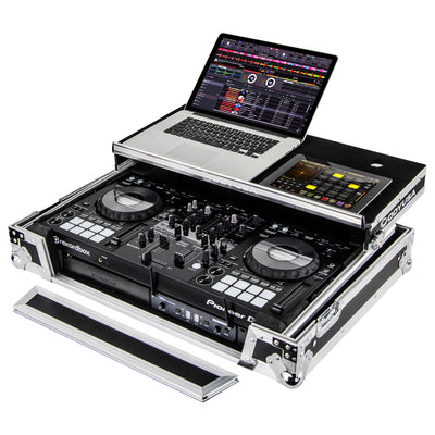 Odyssey FZGSPIDDJ8001 - Pioneer DDJ-800 / XDJ-RR Flight Case with Bottom 1U Rack Space and Glide Platform.