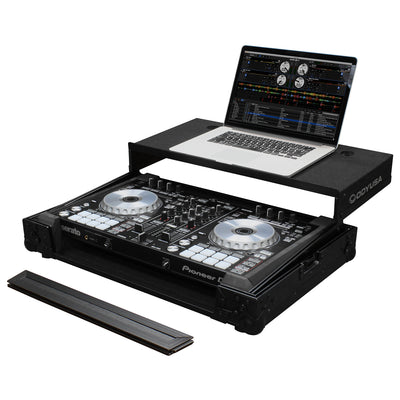 Odyssey FZGSPIDDJSR2BL - Black Pioneer DDJ-SR2 Flight Case with Glide Platform.