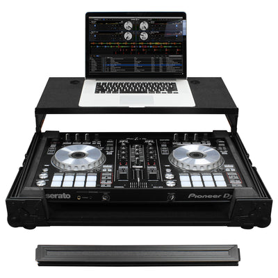 Odyssey FZGSPIDDJSR2BL - Black Pioneer DDJ-SR2 Flight Case with Glide Platform.
