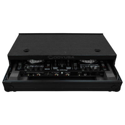 Odyssey FZGSPIDDJSR2BL - Black Pioneer DDJ-SR2 Flight Case with Glide Platform.