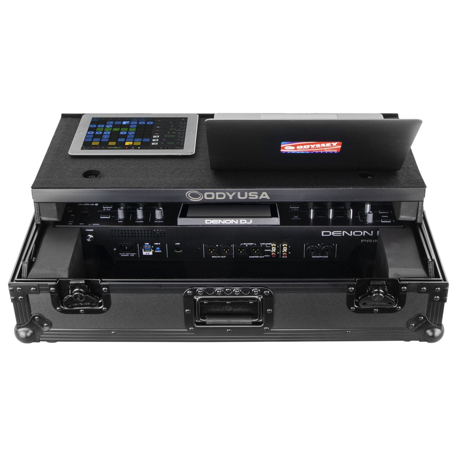 Odyssey FZGSPRIME2BL - Denon Prime 2 Glide Style Black Flight Case