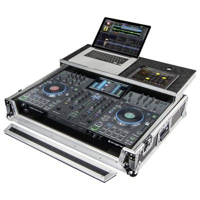 Odyssey FZGSPRIME4 - Denon Prime 4 / 4+ Flight Case with Glide Platform.